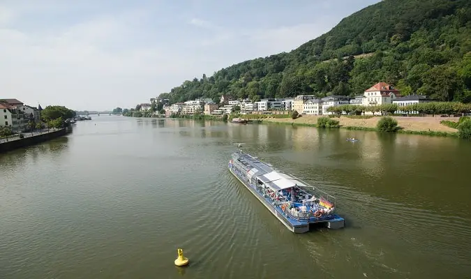 Neckar River View from Karl Theodor Bridge