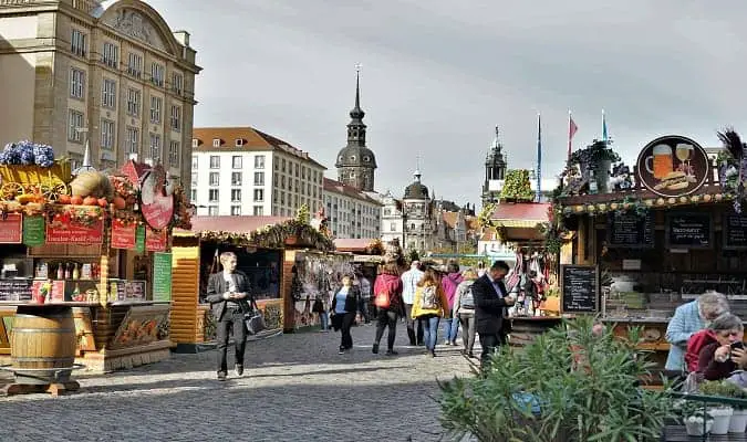 Shopping area in Dresden