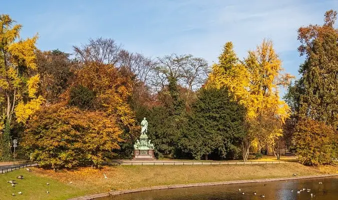 A beautiful park in Düsseldorf