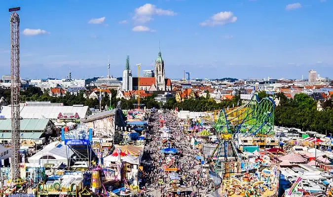 Oktoberfest is the largest beer festival in the world, and takes place every year at Theresienwiese in Munich.