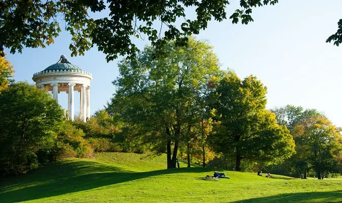 Munich is home to beautiful parks to relax and enjoy.