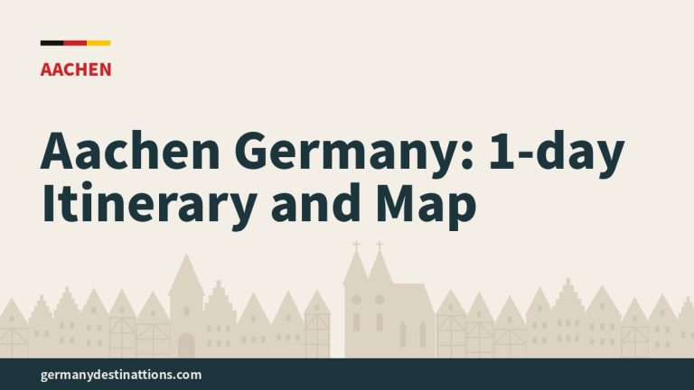 Aachen Germany: 1-day Itinerary and Map