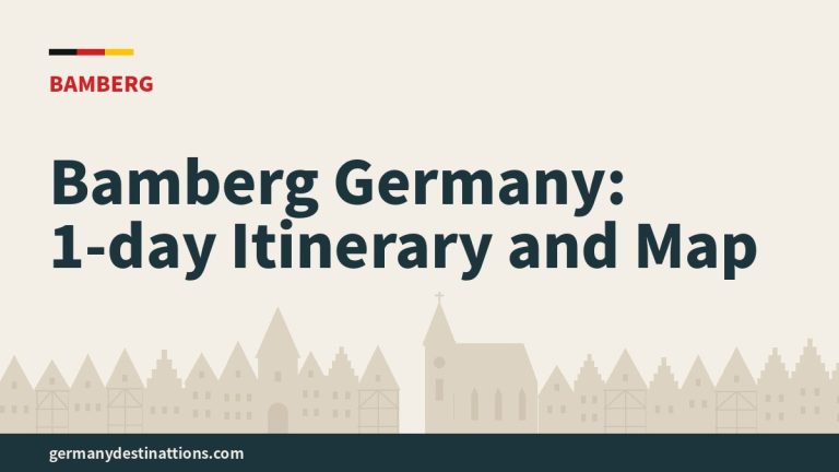 Bamberg Germany: 1-day Itinerary and Map