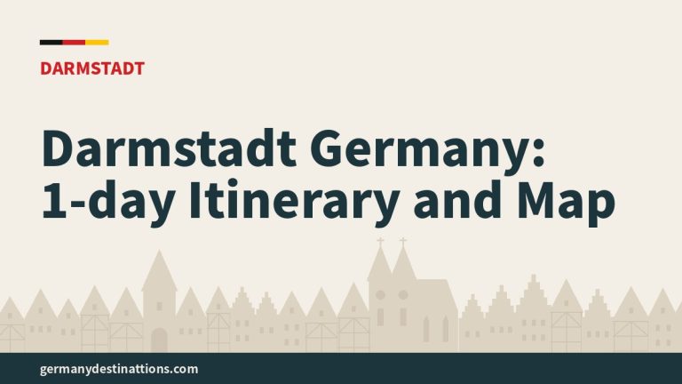 Darmstadt Germany: 1-day Itinerary and Map