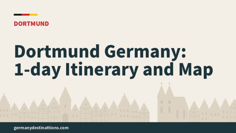 Dortmund Germany: 1-day Itinerary and Map