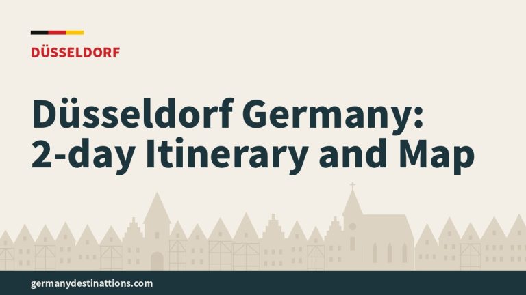 Düsseldorf Germany: 2-day Itinerary and Map