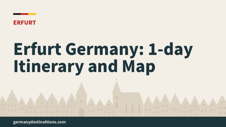 Erfurt Germany: 1-day Itinerary and Map