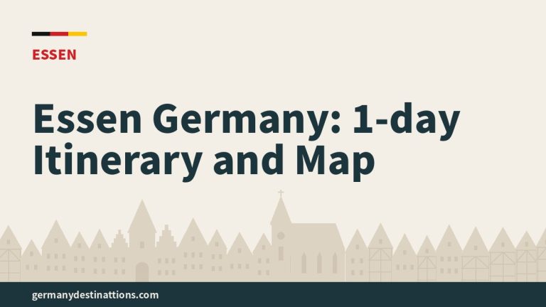 Essen Germany: 1-day Itinerary and Map