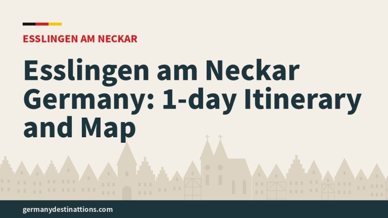 Esslingen am Neckar Germany: 1-day Itinerary and Map