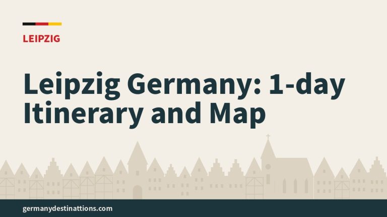 Leipzig Germany: 1-day Itinerary and Map
