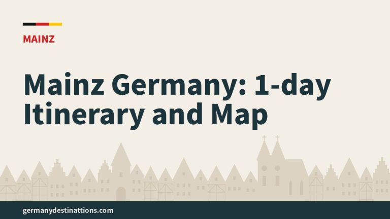 Mainz Germany: 1-day Itinerary and Map