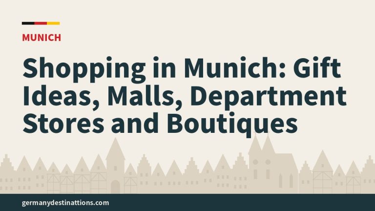 Shopping in Munich: Gift Ideas, Malls, Department Stores and Boutiques