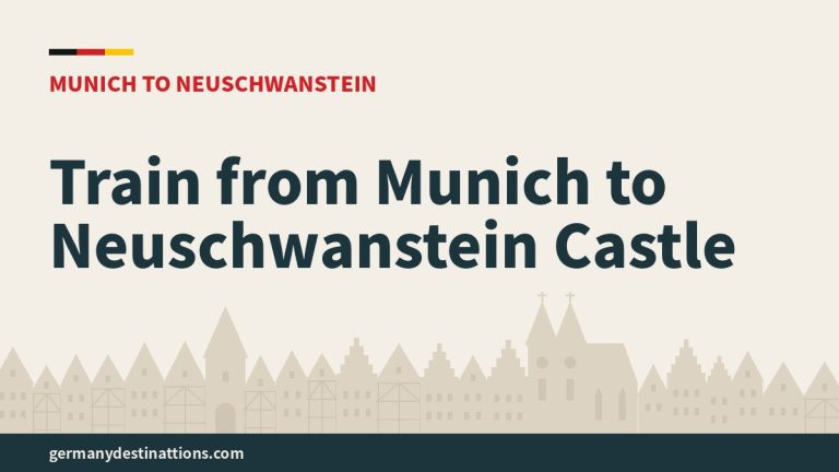 Train from Munich to Neuschwanstein Castle