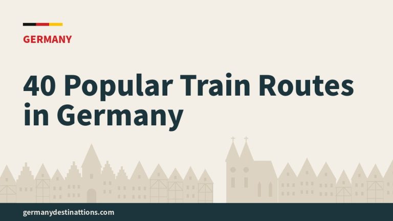 40 Popular Train Routes in Germany