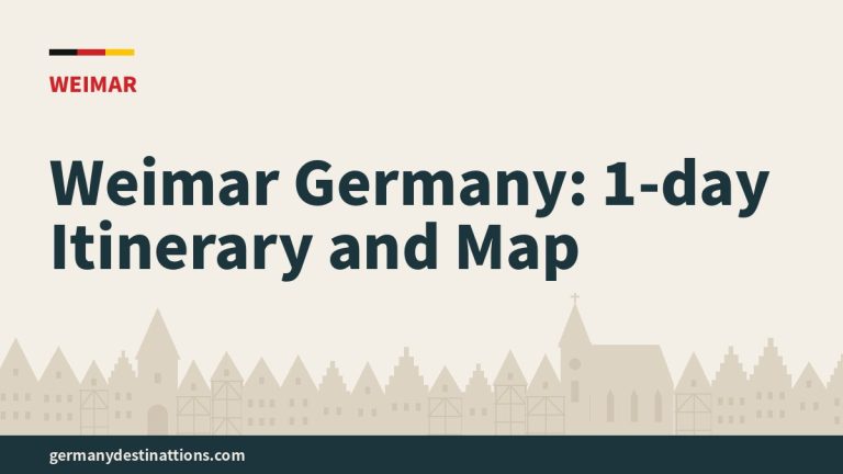Weimar Germany: 1-day Itinerary and Map