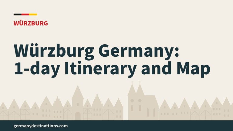 Würzburg Germany: 1-day Itinerary and Map